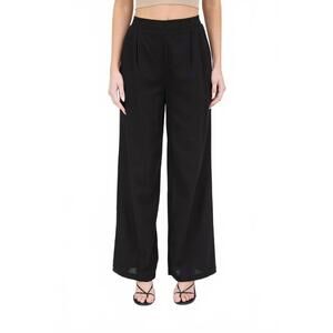 NEW THE WORKSHOP STUDIO high waisted front pleat pants in black